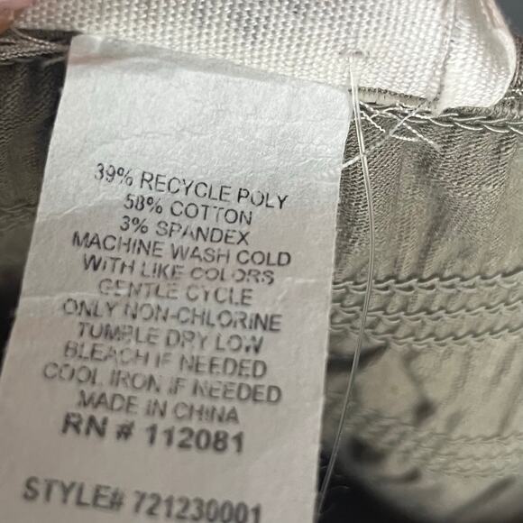 Blu Dalia T Shirt Tank Dress Pockets Olive Green Sz M Midi Boho Feminine - Picture 3 of 4